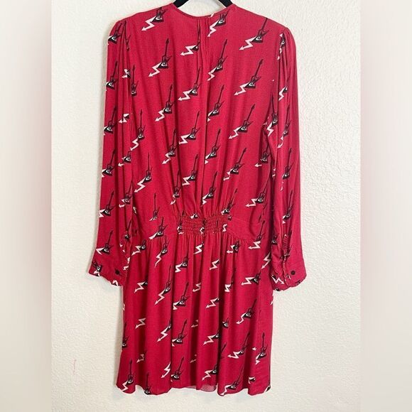 Zadig & Voltaire - Red Remus Guitar Red Midi Dress - Large NWT - Picture 3 of 10